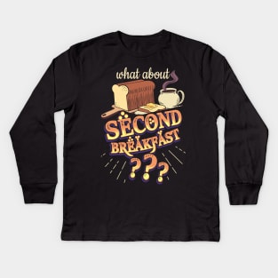 Second Breakfast Kids Long Sleeve T-Shirt